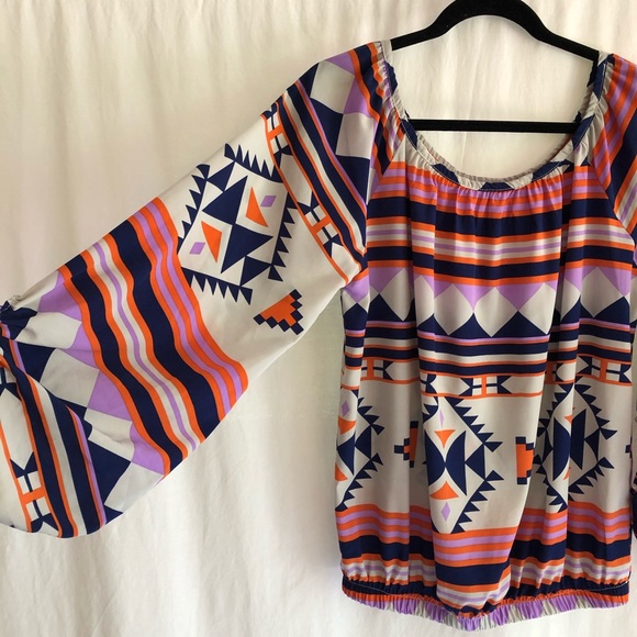 Se Sang Multicolor Aztec Blouse - Picture 4 of 6